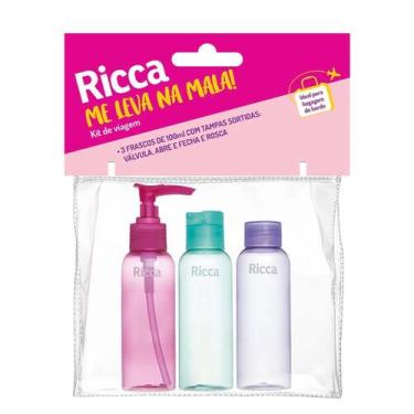 Imagem de Conjunto Com 3 Frascos de Viagem Ricca