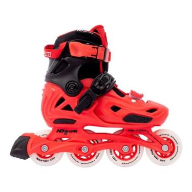 Imagem de Patins Hd Inline Infantil - Zippy - Shock Red Cor:VermelhoTamanho dos 