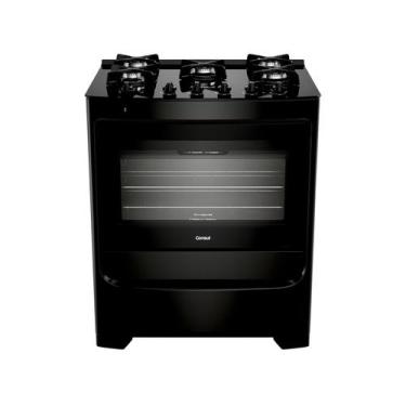 Imagem de Fogão 5 Bocas Consul Preto Mesa de Vidro CFS5VCE, Preto, Bivolt