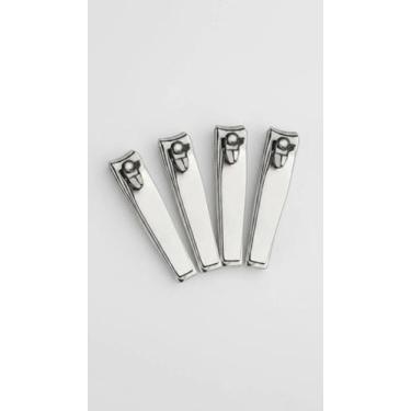 Imagem de Cortador De Unhas Pequeno Aço Inox 4 Unidades - Congratulations Store