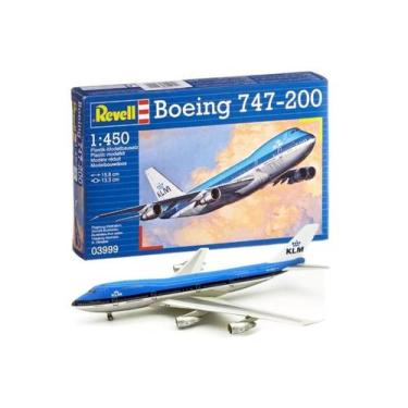 Imagem de Boeing 747 200 Jumbo Jet Kit Revell 03999 1/450