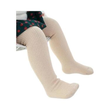 Imagem de Leggings De Inverno Para Bebês Meninas Com Forro De Fleece Listrado, M