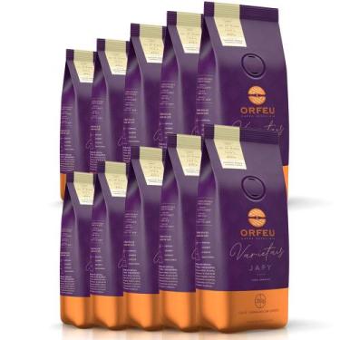 Imagem de Café em Grãos Premium Orfeu Japy Kit 10 Pacotes de 250g