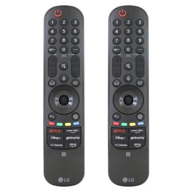 Imagem de Kit 2 Controles Smart Magic MR23GN NFC Original LG TVs 43UR7800PSA 65U