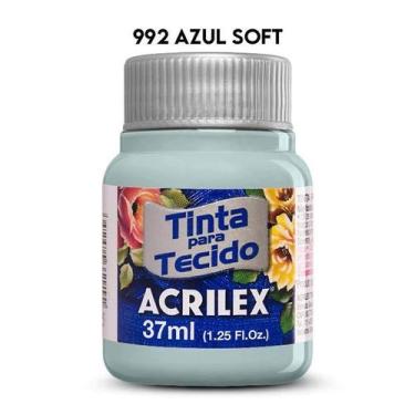 Imagem de Tinta Tecido Fosca 992 37ml Azul Soft Acrilex