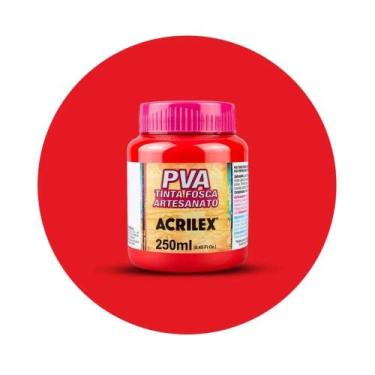 Imagem de Tinta Pva Fosca 250ml 507 Vermelho Fogo Acrilex