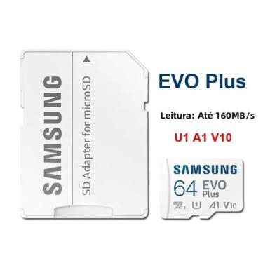 Imagem de Cartão MicroSD Samsung EVO plus pro 512GB 256GB 128GB 64GB Classe 10 U