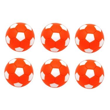 Imagem de Almencla Bolas de futebol de plástico de 6 2 mm para bola de pebolim de mesa, laranja