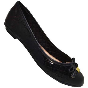 Imagem de Sapatilha Moleca 5027.1307 Feminina Preto/Preto