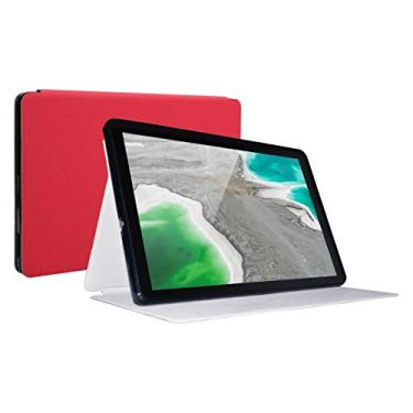 Imagem de Capa protetora para tablet, capa de proteção para laptop tablet antiqueda de couro PU tipo flip para Alldocube iplay 20 (vermelho)