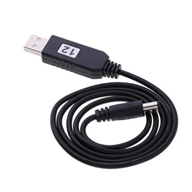 Imagem de USB DC 5V a 12V 5,5mm X 2. Conector Cabo de Alimentação para