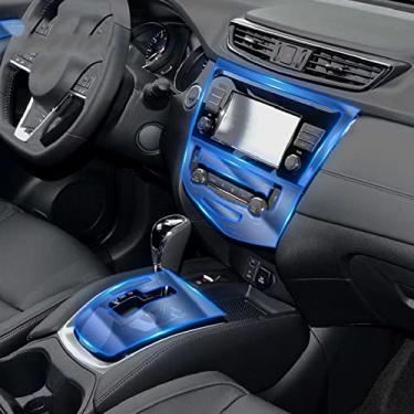 Imagem de JEZOE Película protetora da tela de navegação do painel de controle de câmbio do console central do interior do carro, para Nissan X-TRAIL Rogue 2017-2021