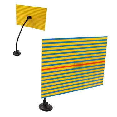 Imagem de Akozon Placa de linha de amassados, ferramenta de reparo de amassados sem tinta, placa de verificação de linha de amassado refletor refletor de teste de danos no corpo do carro ferramenta de reparo de removedor de danos