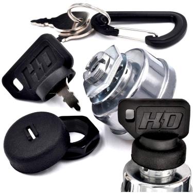 Imagem de Interruptor de ignição de interruptor HD substitui Gravely 03602300 c/Proteção definitiva e Atualização de chave de guarda-chuva - 3 teclas e mosquetão grátis