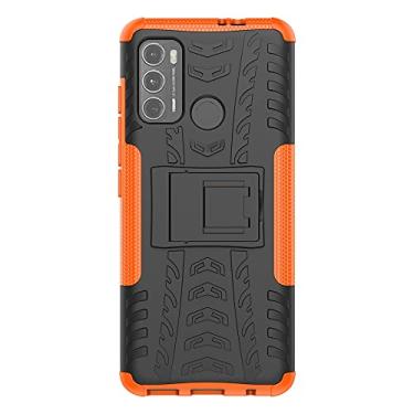 Imagem de For Motorola Moto G60 Tire Texture Shockproof TPU+PC Protective Case with Holder