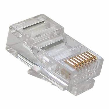 Imagem de Plug Modular Rj-45 Para Cabo De Rede Cat5 8X8