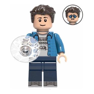 Imagem de Boneco Blocos De Montar Peter Parker Óculos Escuros Aranha