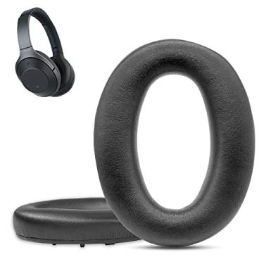 Imagem de Krone Kalpasmos Almofadas de substituição para fones de ouvido Sony WH-1000XM2 (WH1000XM2), Sony MDR-1000X (MDR1000X) e xm2 com couro de proteína mais macio e espuma viscoelástica de alta densidade,