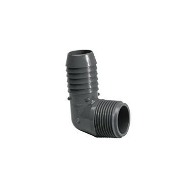 Imagem de 1-1/4" Insert x MNPT PVC Male 90 Degree Elbow