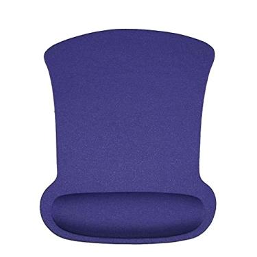Imagem de 1 peça apoio de pulso macio ergonômico descanso mouse pad antiderrapante tapete de mouse almofada universal para computador de escritório PC tablet, roxo002