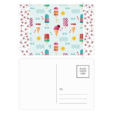 Imagem de Sun Mountain River Picolé Doce Sorvete de Natal Flor de Natal Cartão postal de Bênção