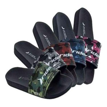 Imagem de Chinelo Rider Full 86 Graphics Camuflado Masculino Slide Mt