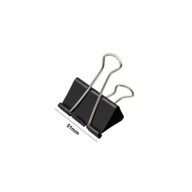 Imagem de Prendedor De Papel Binder Clip 51mm Preto Lyke