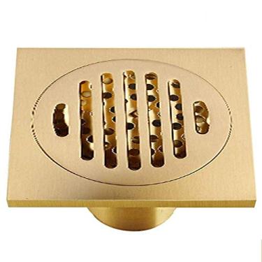 Imagem de Piso de drenagem de piso de banheiro Tampa de drenagem de cobre Desodorante de banheiro Máquina de lavar banheiro Banheiro com varanda T de aço inoxidável Filtro de piso de água Ralo de água Parágrafo curto