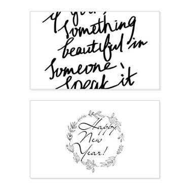 Imagem de Something Beautiful in Someone Citação Ano Novo Festival Cartão Bless Mensagem Presente