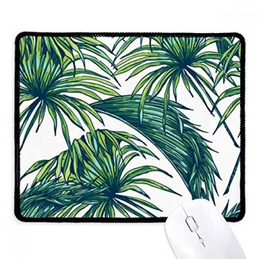 Imagem de Mousepad Leaf Green Sky Happy com borda costurada, tapete de borracha para jogos