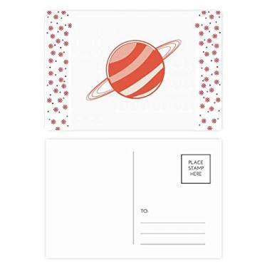 Imagem de Universo Alienígena Monstro Saturno Natal Flor Celebração Cartão Postal Blessing Mailing Card