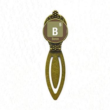 Imagem de Marcador de página retrô com elemento químico da B Boron