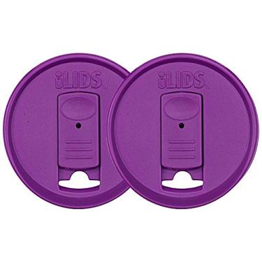Imagem de iLIDS Tampa para bebida Mason Jar, Embalagem com 2, Mulberry, Regular Mouth, 1