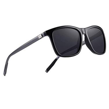 Imagem de Óculos De Sol Quadrado Masculino Feminino Polarizado Proteção UV400 Dirigir Esportivo Original W6108