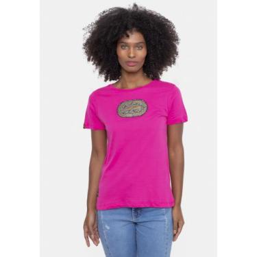 Imagem de Camiseta Ecko Feminina Estampada Rosa Pink