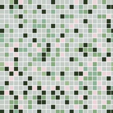 Imagem de Papel De Parede Adesivo Pastilha Azulejo Tons Verdes - 10M