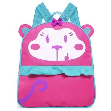 Imagem de Mochila Infantil Macaquinha Classic for Bags Cor Rosa