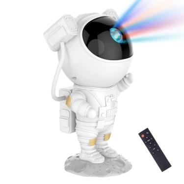 Imagem de Projetor de luz noturna de astronauta para galáxia luz noturna estrelada projetor de luz de teto nebulosa com temporizador e presente remoto para crianças adultos para o quarto, aniversários,