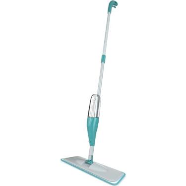 Imagem de Mop Spray Com Reservatório Esfregão Mop com Reservatório 500ml Magico para Limpeza em Geral Plús com refil extra, combina três funções lavar, enxaguar e secar UTIMAIS+