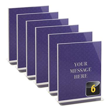 Imagem de Officemate Suporte vertical vertical, 21 x 28 cm, transparente, vem em 6 unidades (23063)