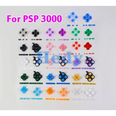 Imagem de 1 conjunto para sony psp 3000 jogo console substituição esquerda direita botões kit d-pad selecione