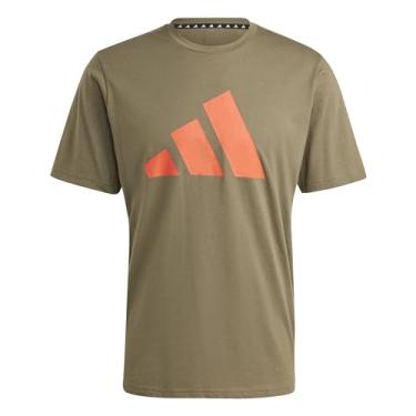 Imagem de Camiseta Adidas Essentials Logo Verde e Vermelha