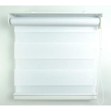 Imagem de Cortina Rolô Double Vision Com Barra Niveladora Crisdan 2,00 Largura X 1,60 Altura Branco