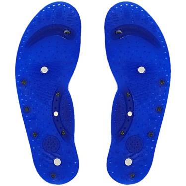 Imagem de Palmilha Magnética Em Pvc - Azul - Tamanho 35/36 - Pró Saúde Care
