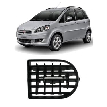 Imagem de Difusor de Ar Central Direito Idea 2013 a 2016 Com Botão Prata