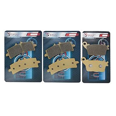 Imagem de SYUU Peças de reposição de motocicleta pastilhas de freio dianteiras traseiras compatíveis com/para Suzuki GSXR 600 GSXR 750 L 11-16 GSXR 1000 L 12-16 FA447F FA436R