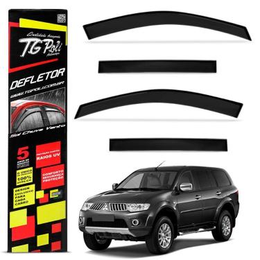 Imagem de Calha de Chuva Pajero Dakar 2009 a 2016 Defletor Fumê Tgpoli