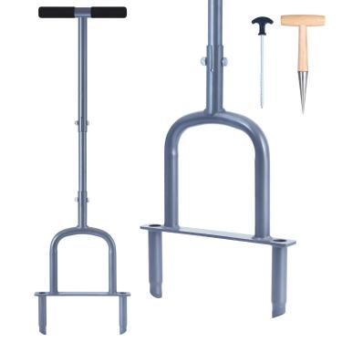 Imagem de DUOLIYBC Ferramenta aeradora manual de gramado, núcleo de plugue para solos compactados, aeradores de grama para pequenos quintais, ferramentas manuais de jardinagem, ferramenta de gramado aerador