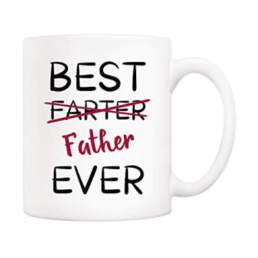 Imagem de Caneca de café divertida para o dia dos pais da 5Aup caneca de café divertida do papai da Filha Filha, Best Father Ever Cups 325 ml, e feriado exclusivo para o papai e pai
