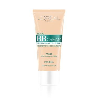 Imagem de Base Bb Cream L'Oréal Paris Efeito Matte Cor Morena Fps 50 30Ml Loreal 